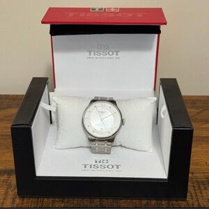 Tissot Chemin Des Tourelles Diamonds Automatic Steel Men's Watch T0994071103300